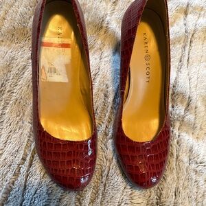 Ruby Reed snake skin heels